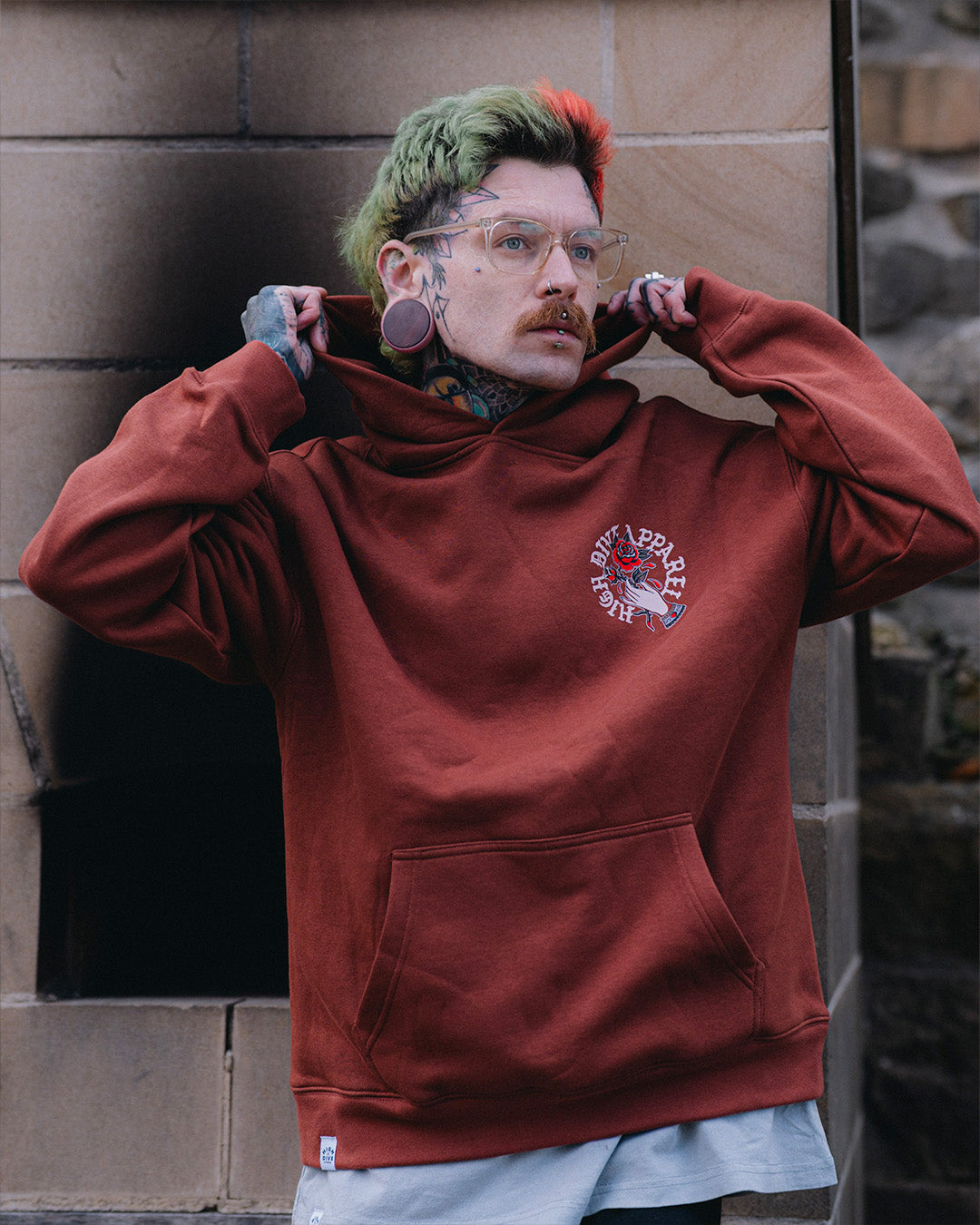 Hold The Rose Clay Oversized Hoody