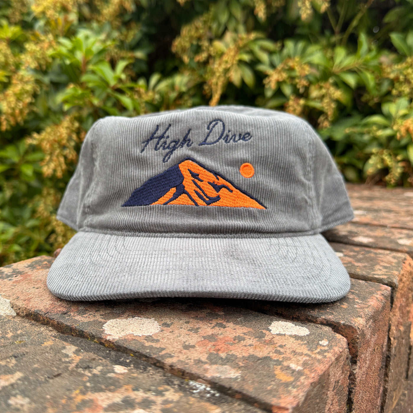 Mountains Shadow Grey Cord Cap