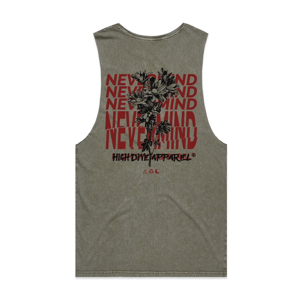 Nevermind Stonewash Moss Vest