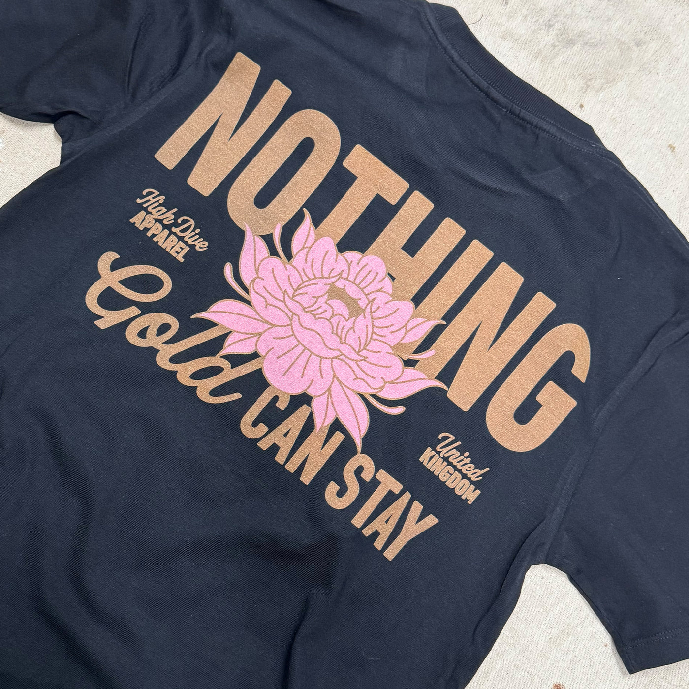 Nothing Gold Can Stay Black Tee