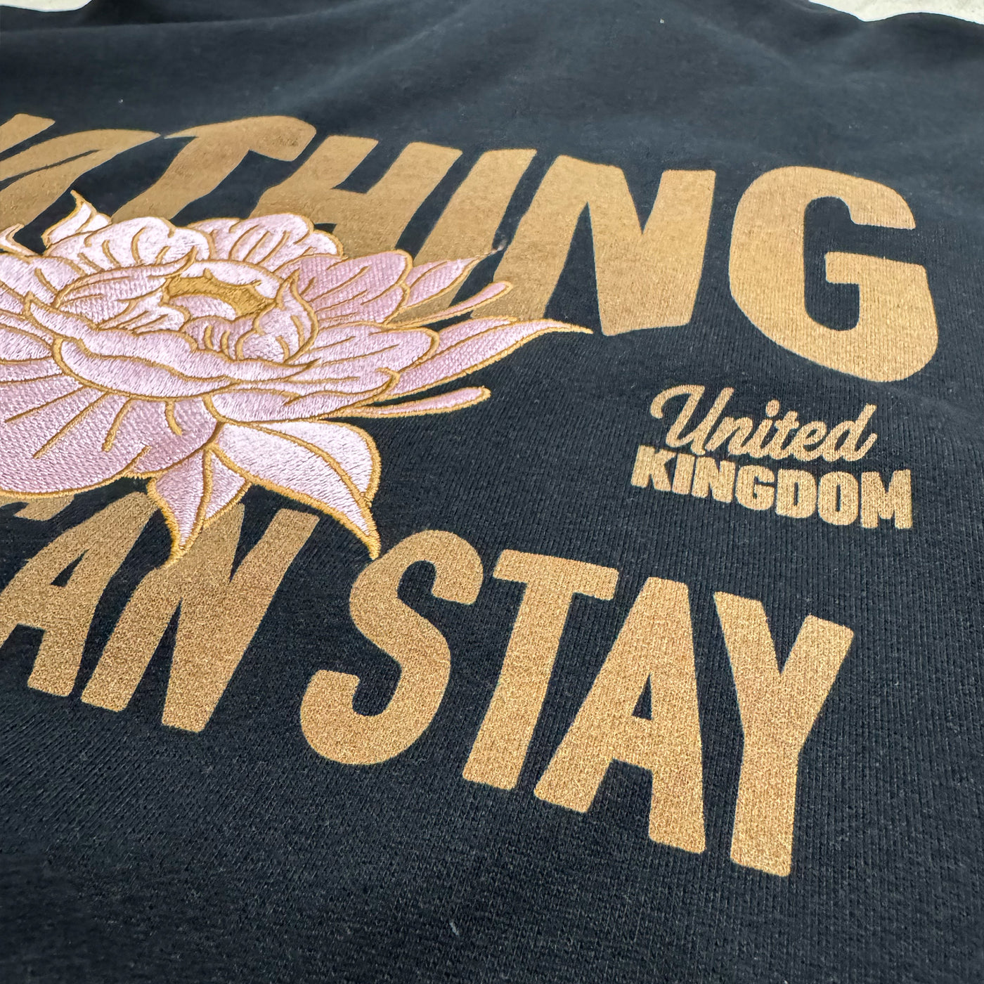 Nothing Gold Can Stay Embroidered Oversized Hoody