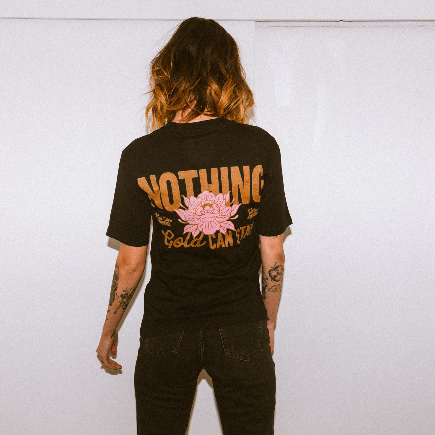 Nothing Gold Can Stay Black Tee