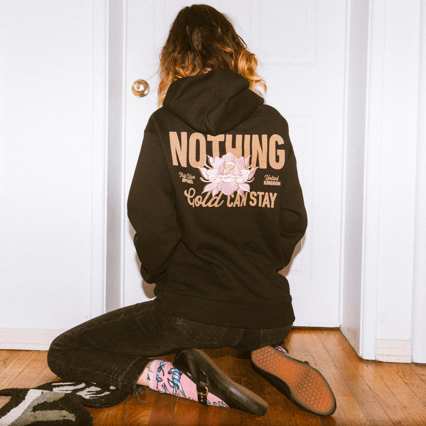 Nothing Gold Can Stay Embroidered Oversized Hoody