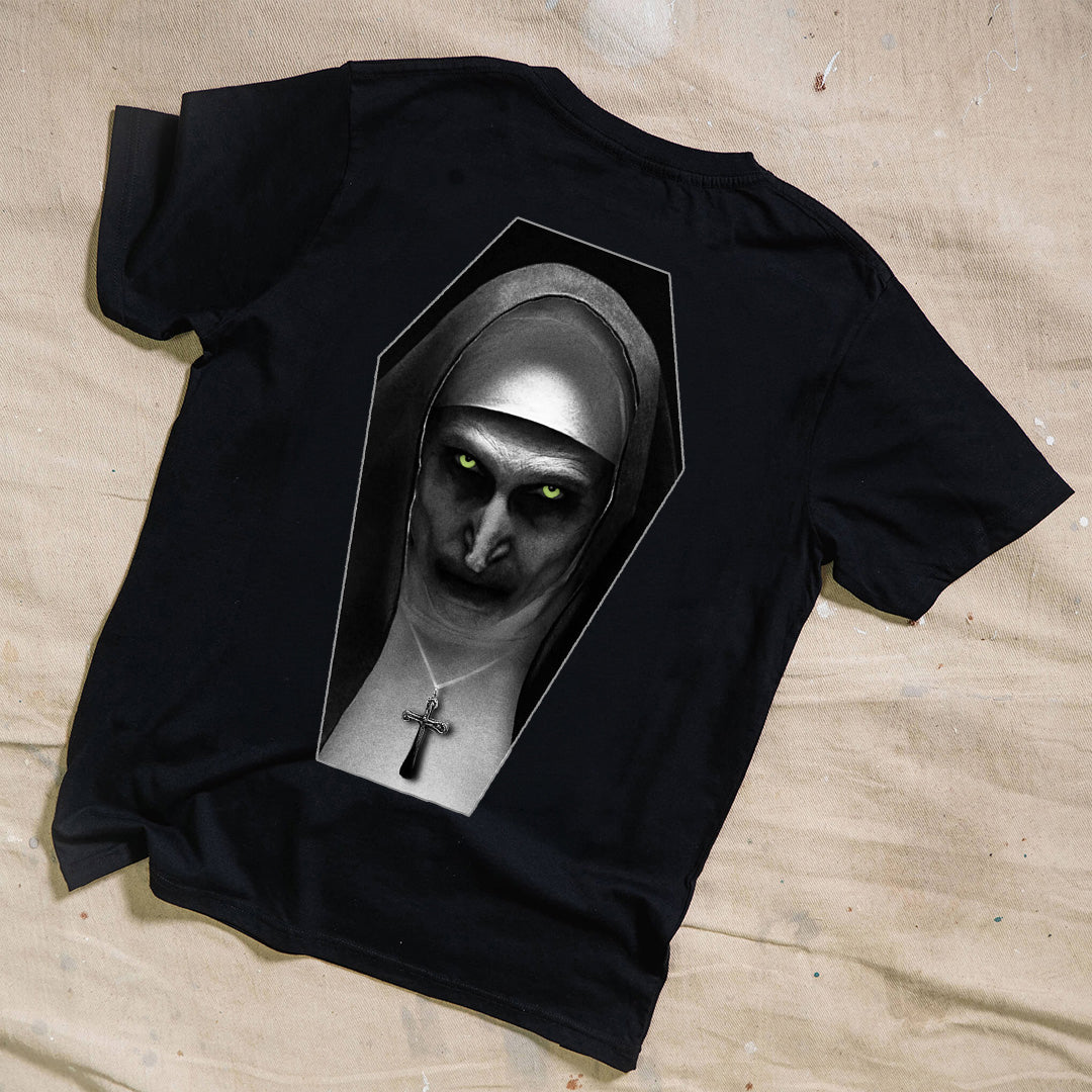 The Nun Coffin Black T-Shirt