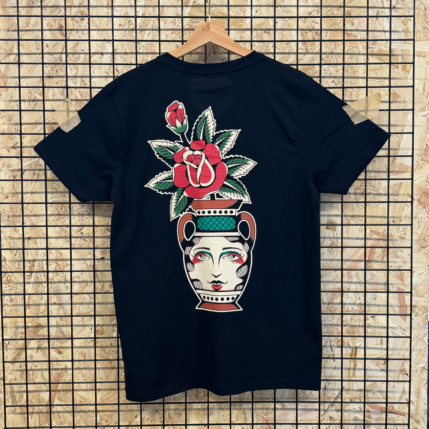 Painted Vase Black T-Shirt