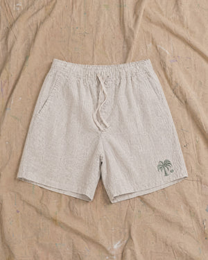 Palm Linen Shorts Natural