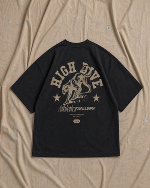 Panther Black Oversized Tee