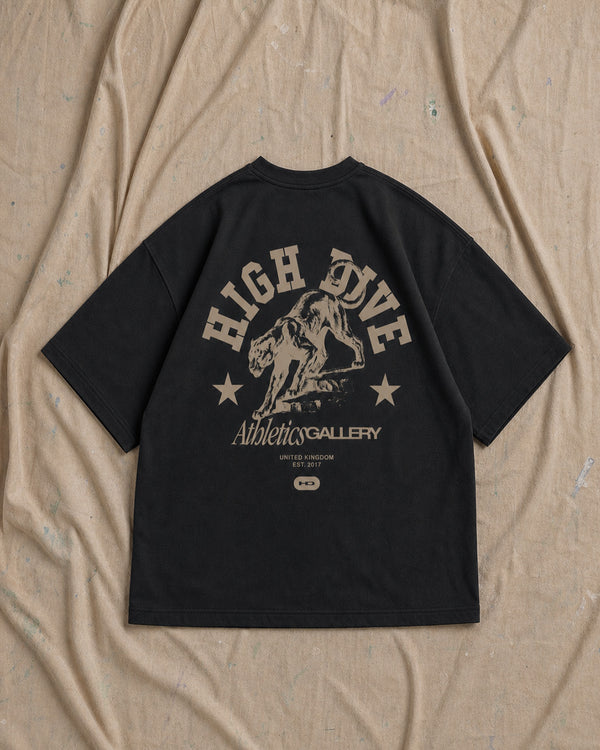 Panther Black Oversized Tee