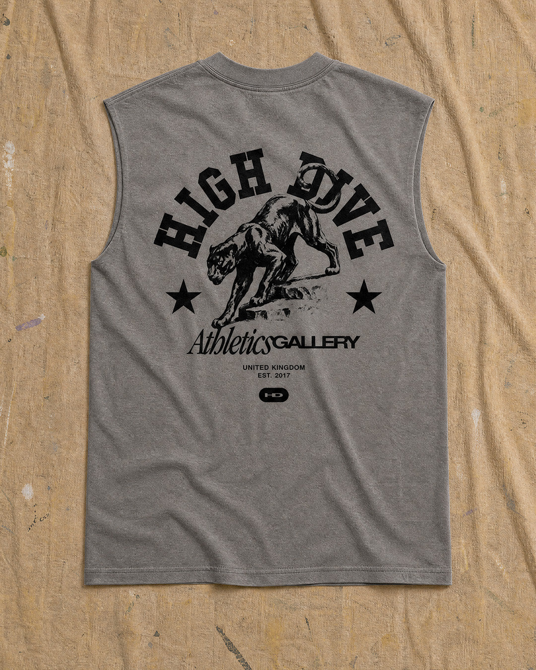 Panther Heavy Faded Grey Tank
