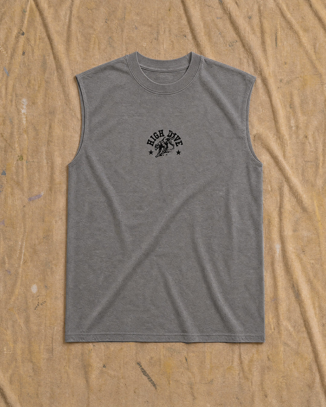 Panther Heavy Faded Grey Tank