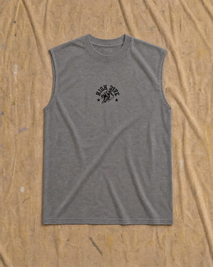 Panther Heavy Faded Grey Tank