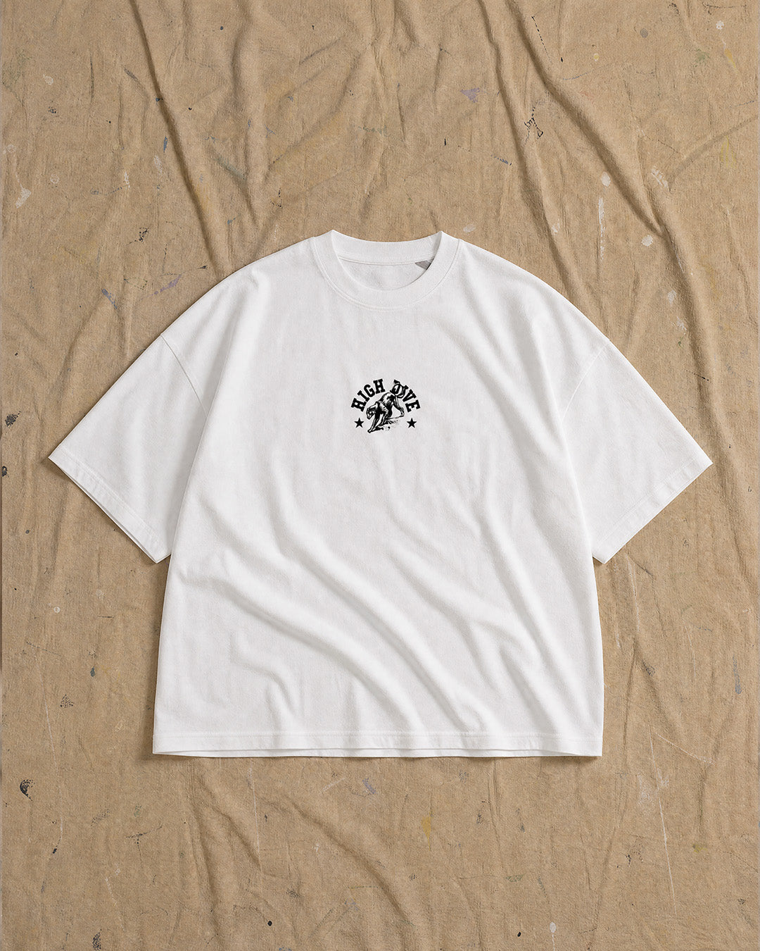 Panther White Oversized Tee