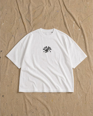 Panther White Oversized Tee