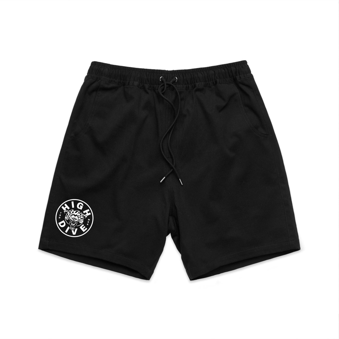 Panther Logo Black Walk Shorts