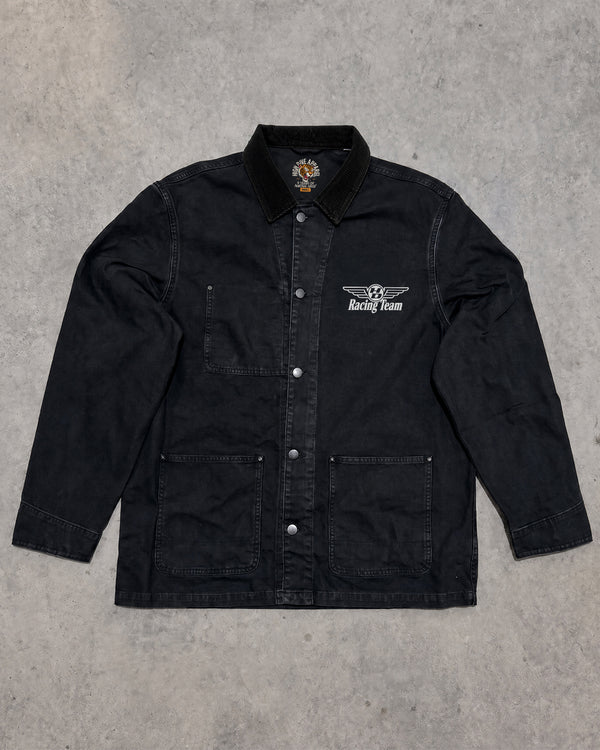 Racing Team Chore Jacket in Black