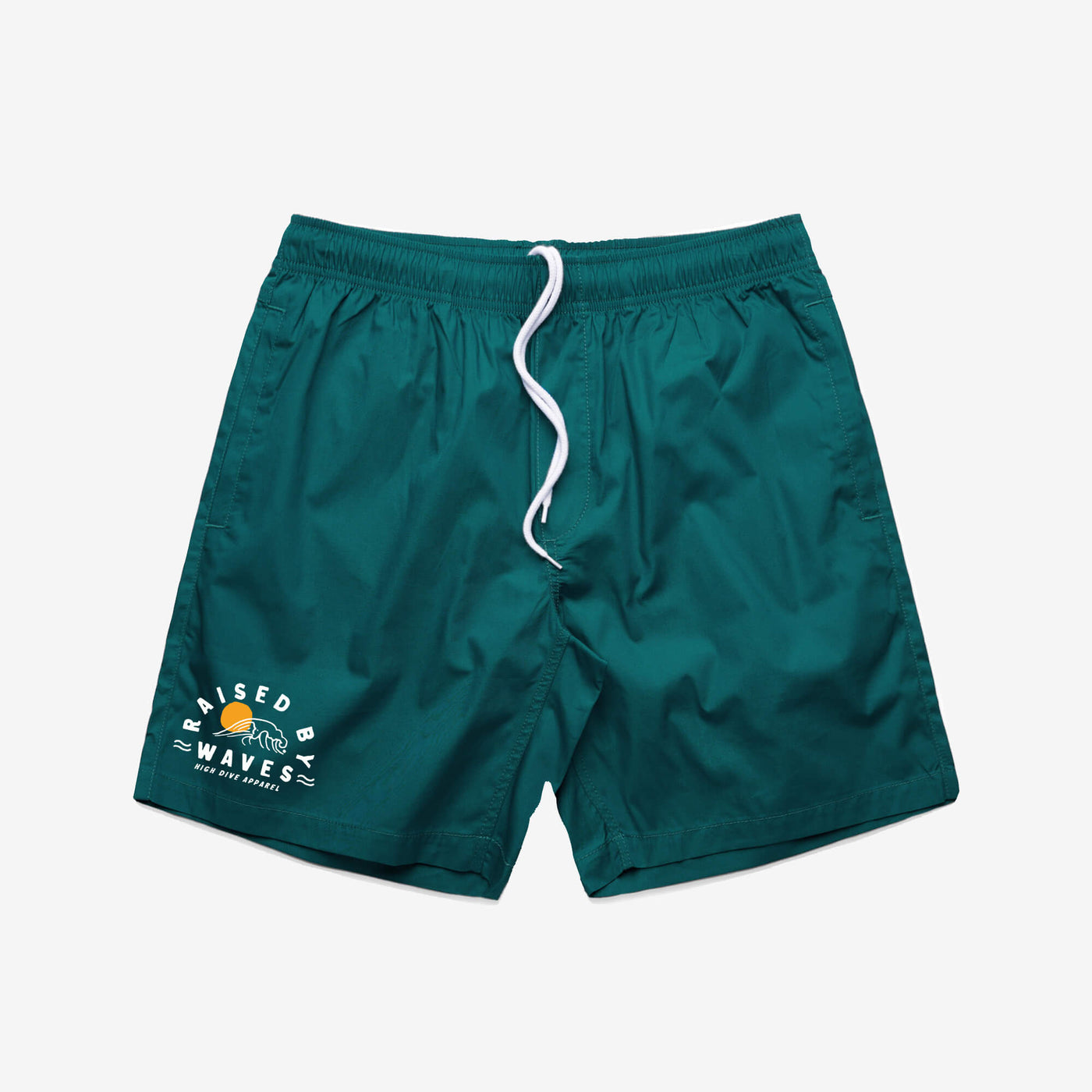 Bad Luck Pine Green Beach Shorts