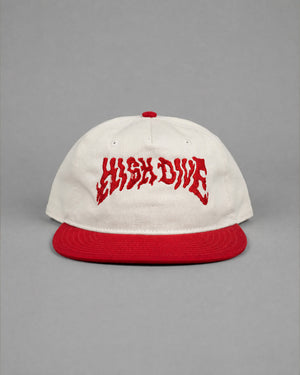 Gorra High Dive roja de dos tonos