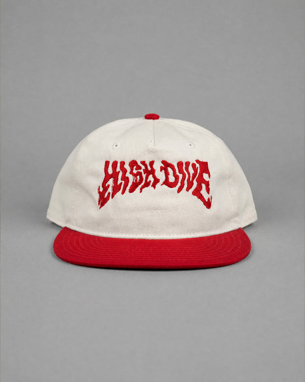 Gorra High Dive roja de dos tonos