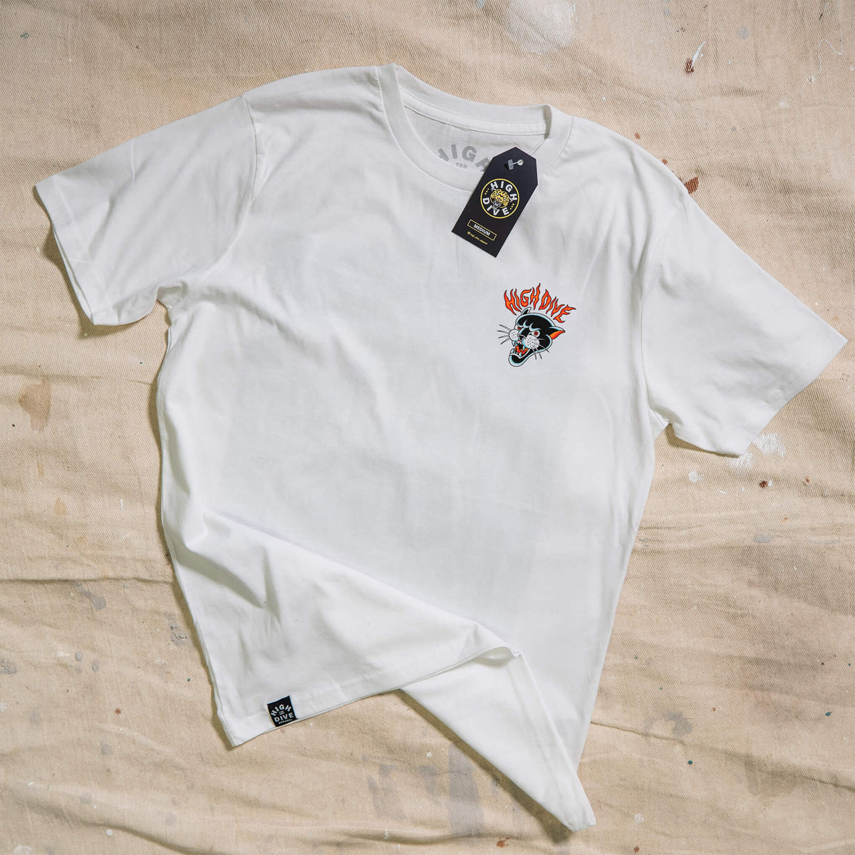 Raised In Hell White Tee