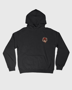 Hold The Rose Black Oversized Hoody