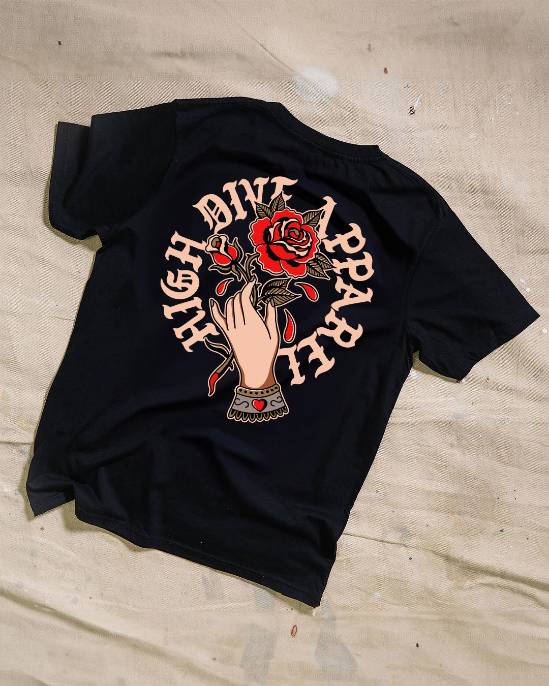 Hold The Rose Black T-Shirt