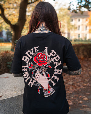 Hold The Rose Black T-Shirt