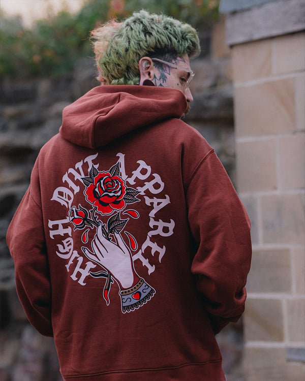 Hold The Rose Clay Oversized Hoody
