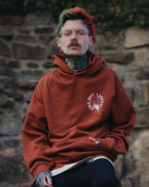 Hold The Rose Clay Oversized Hoody