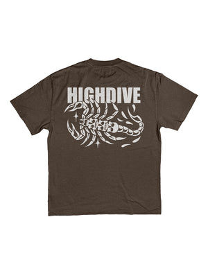 Trad Scorpion Heavy Tee Faded Walnut