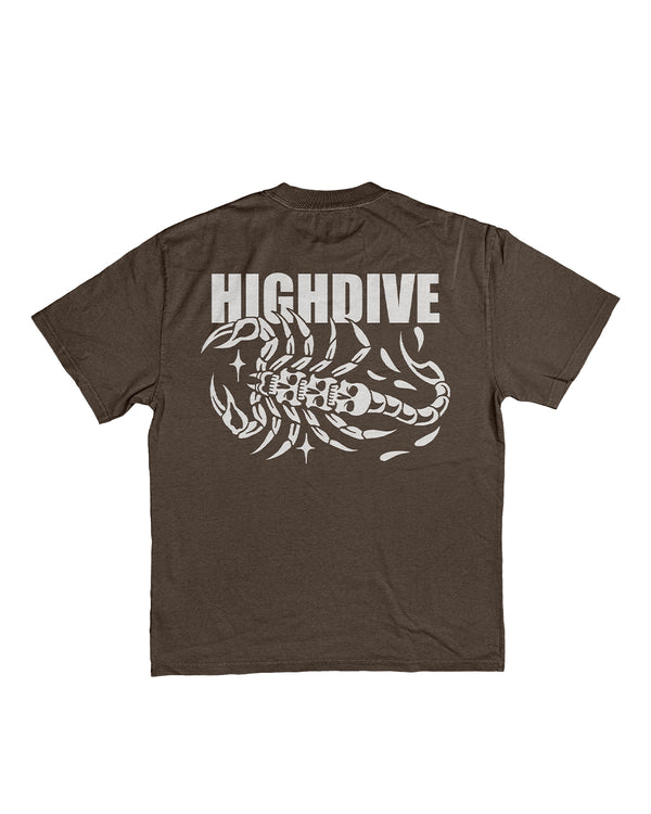 Trad Scorpion Heavy Tee Faded Walnut