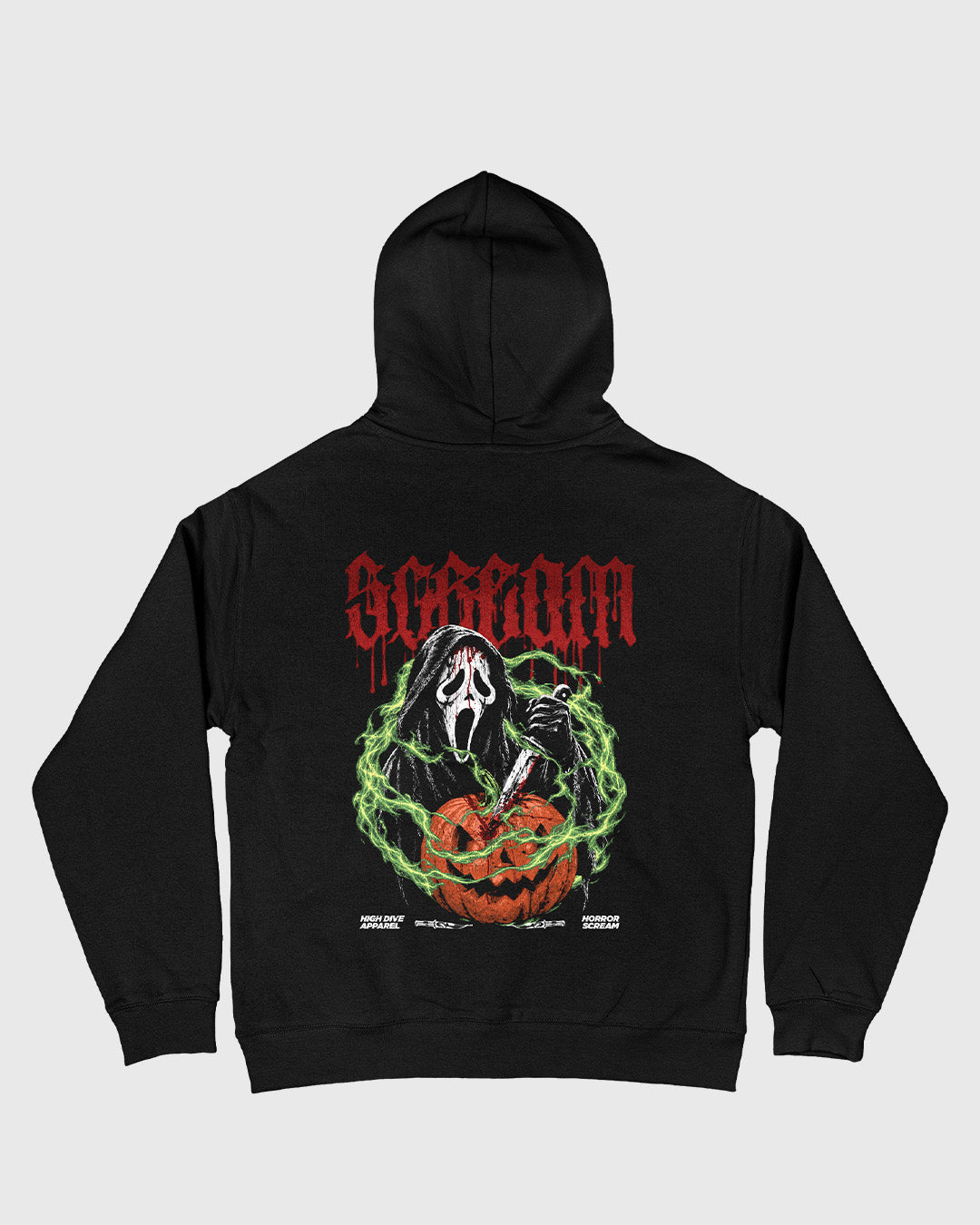 Scream Pumpkin Black Oversized Hoody