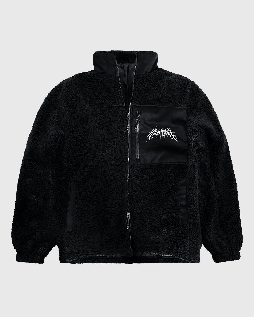 その他 a.d.d.i.c.t Mess Logo Fleece Jacket Metal Logo Sherpa Fleece Jacket | Outerwear | High Dive Apparel