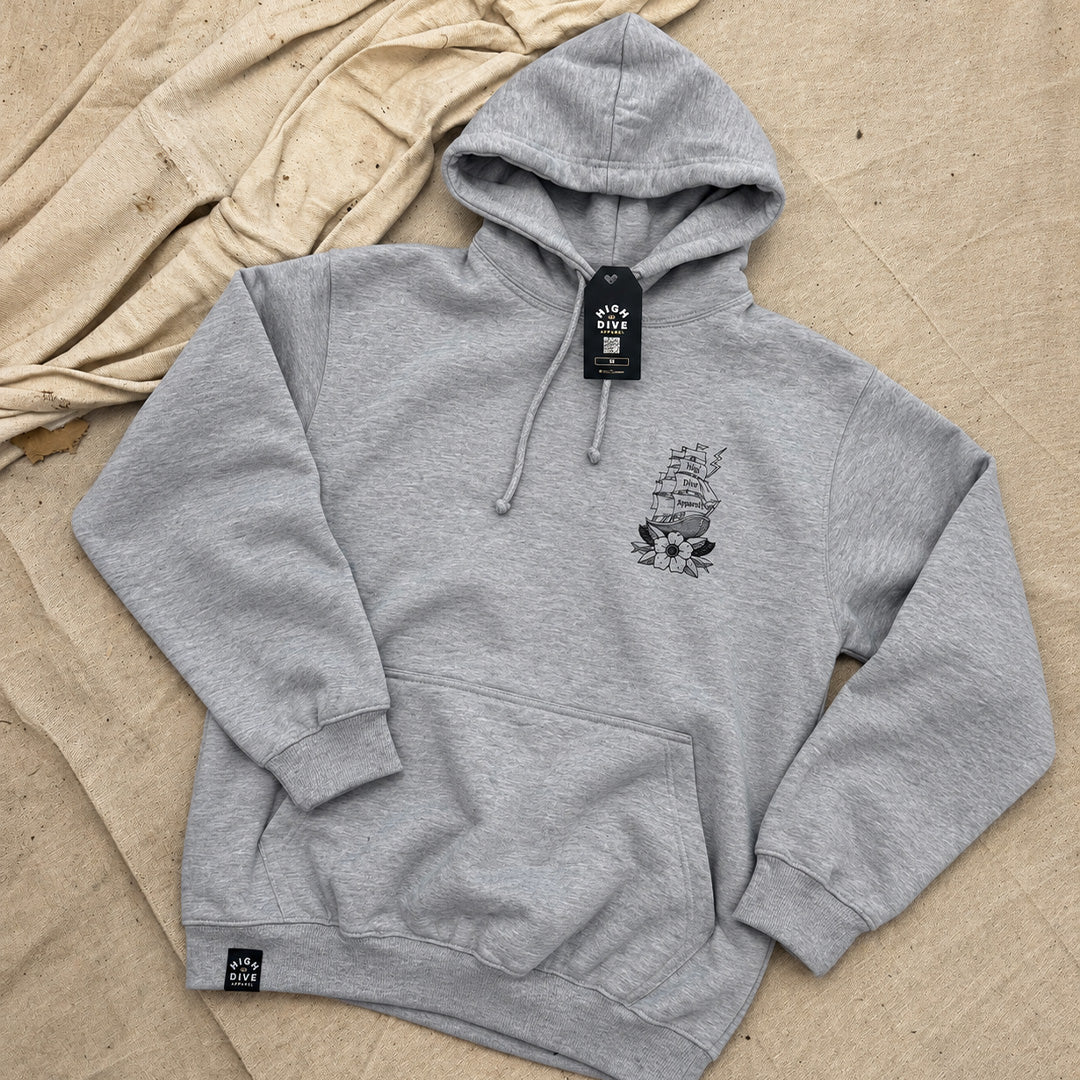 Sudadera con capucha La vida es sombría 