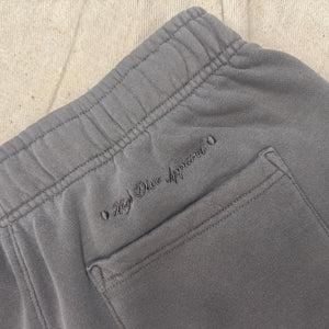 Snake Embroidered Faded Relax Track Shorts