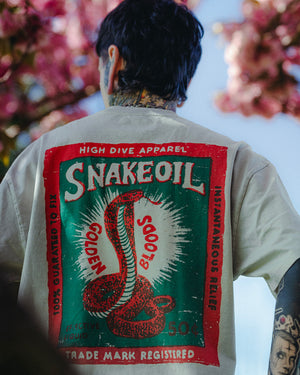 Snake Oil Heavy Tee Faded Bone