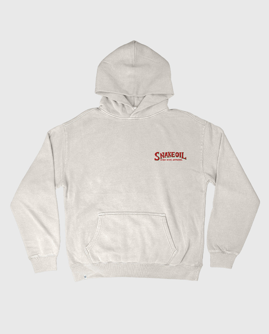 Snake Oil Oversized Faded Bone Hoody