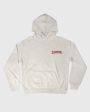 Snake Oil Oversized Faded Bone Hoody