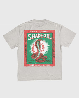 Snake Oil Heavy Tee Faded Bone