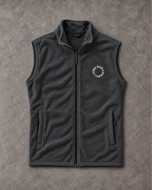 High Dive Circle Steel Grey Fleece Gilet
