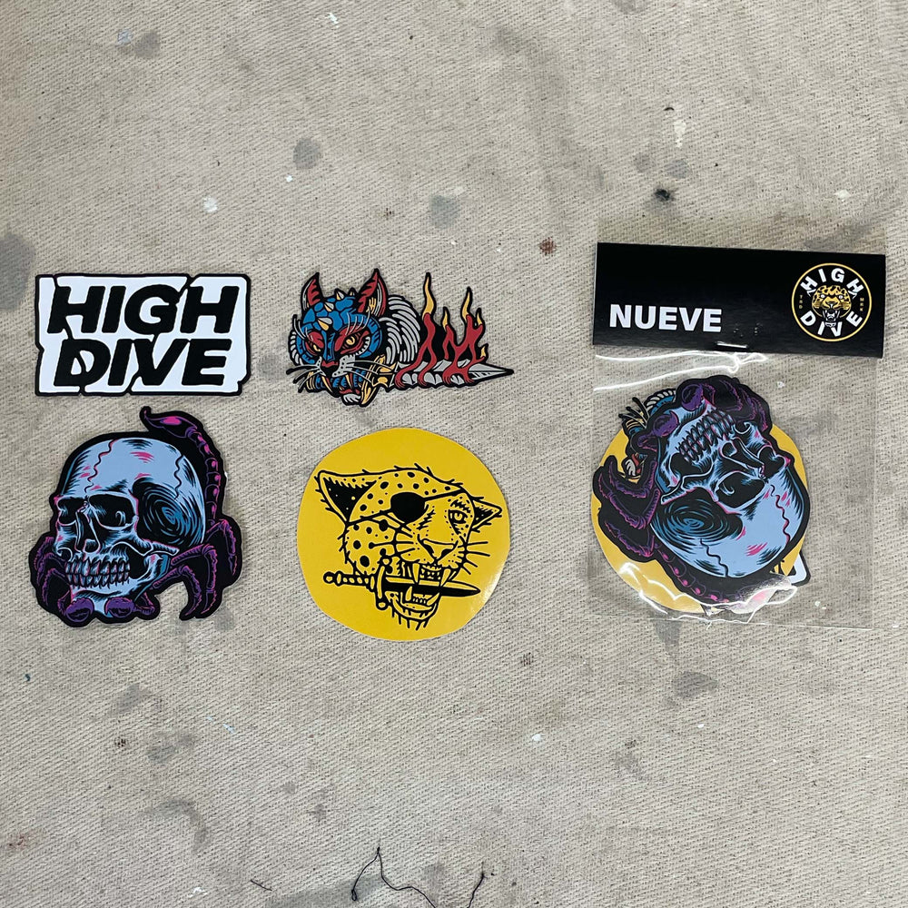 Sticker Pack Nueve & HIGH DIVE APPAREL