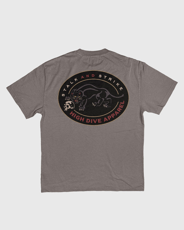 Stalk & Strike Heavy Faded Grey Tee