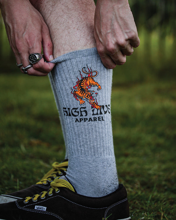 Strike First Grey Socks