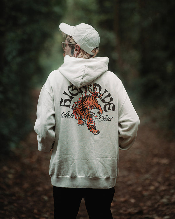 Strike First Faded Bone Oversized Hoody