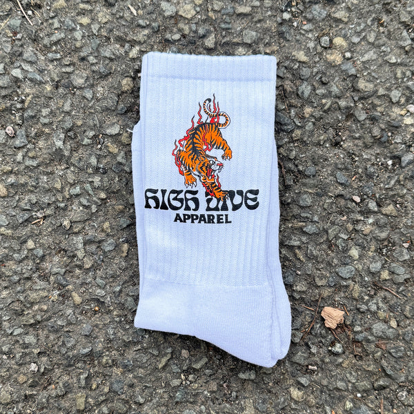 Strike First White Socks