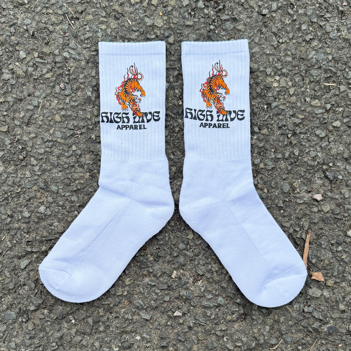 Strike First White Socks