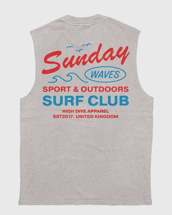Sunday Waves Heavy Faded Bone Tank