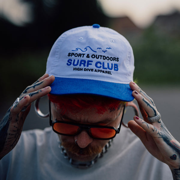 Sport & Outdoor Blue Two Tone Cord Cap