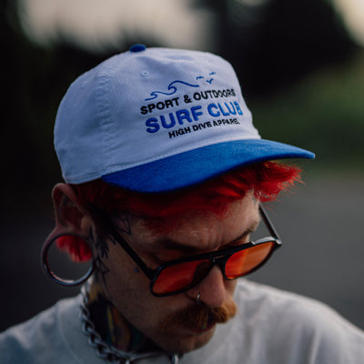 Sport & Outdoor Blue Two Tone Cord Cap