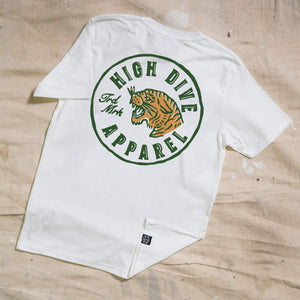 Tiger Circle White Tee