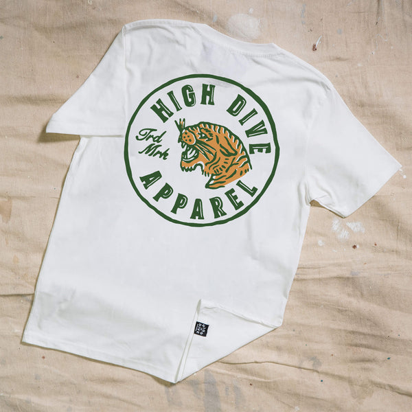 Tiger Circle White Tee